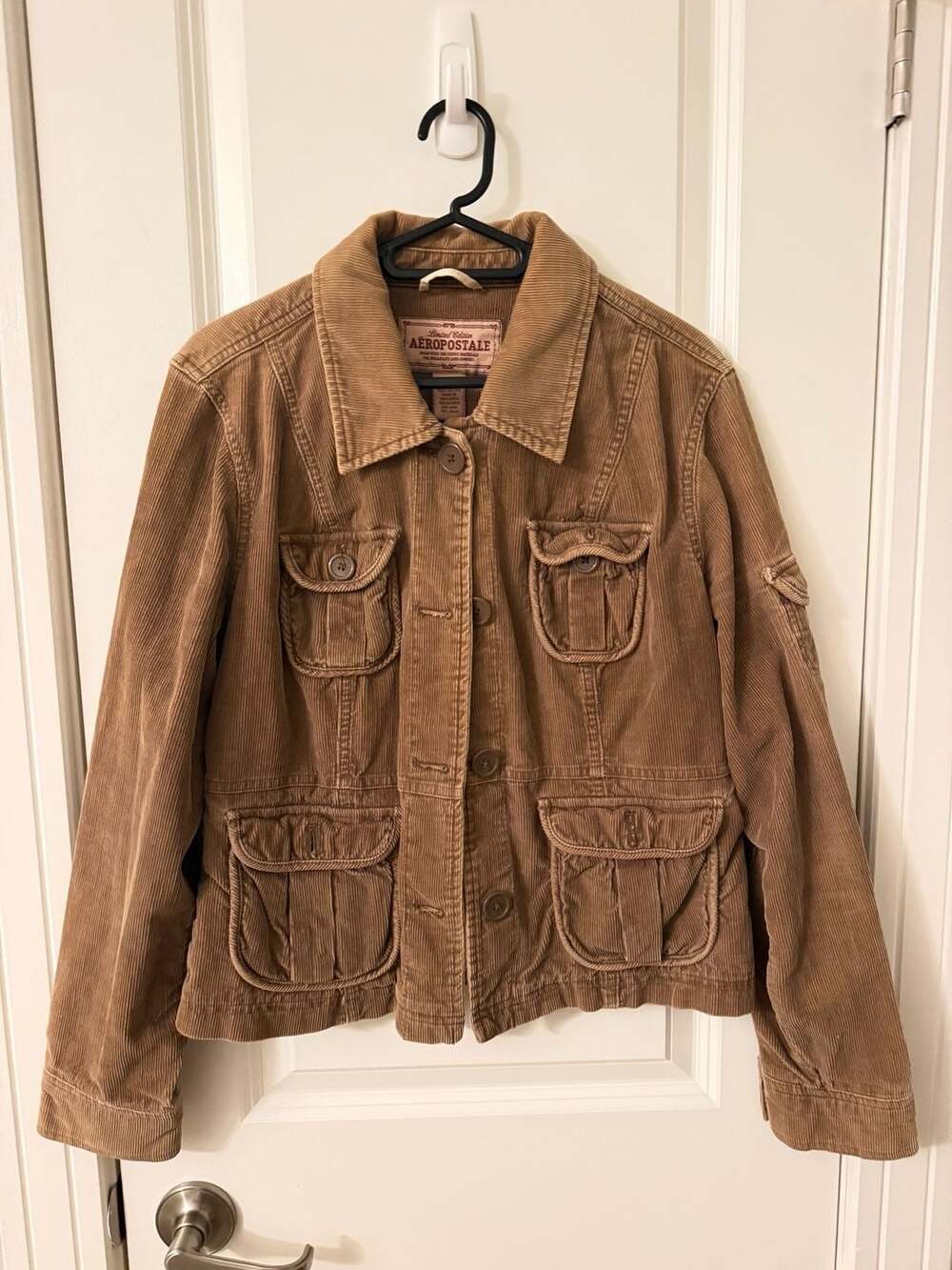 Limited Edition Aeropostale Corduroy Jacket Size L Brown Utility
